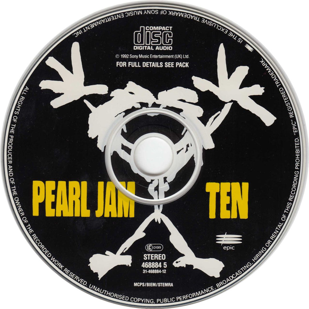 Pearl Jam Ten - Digipak UK CD album (CDLP) 5099746888459