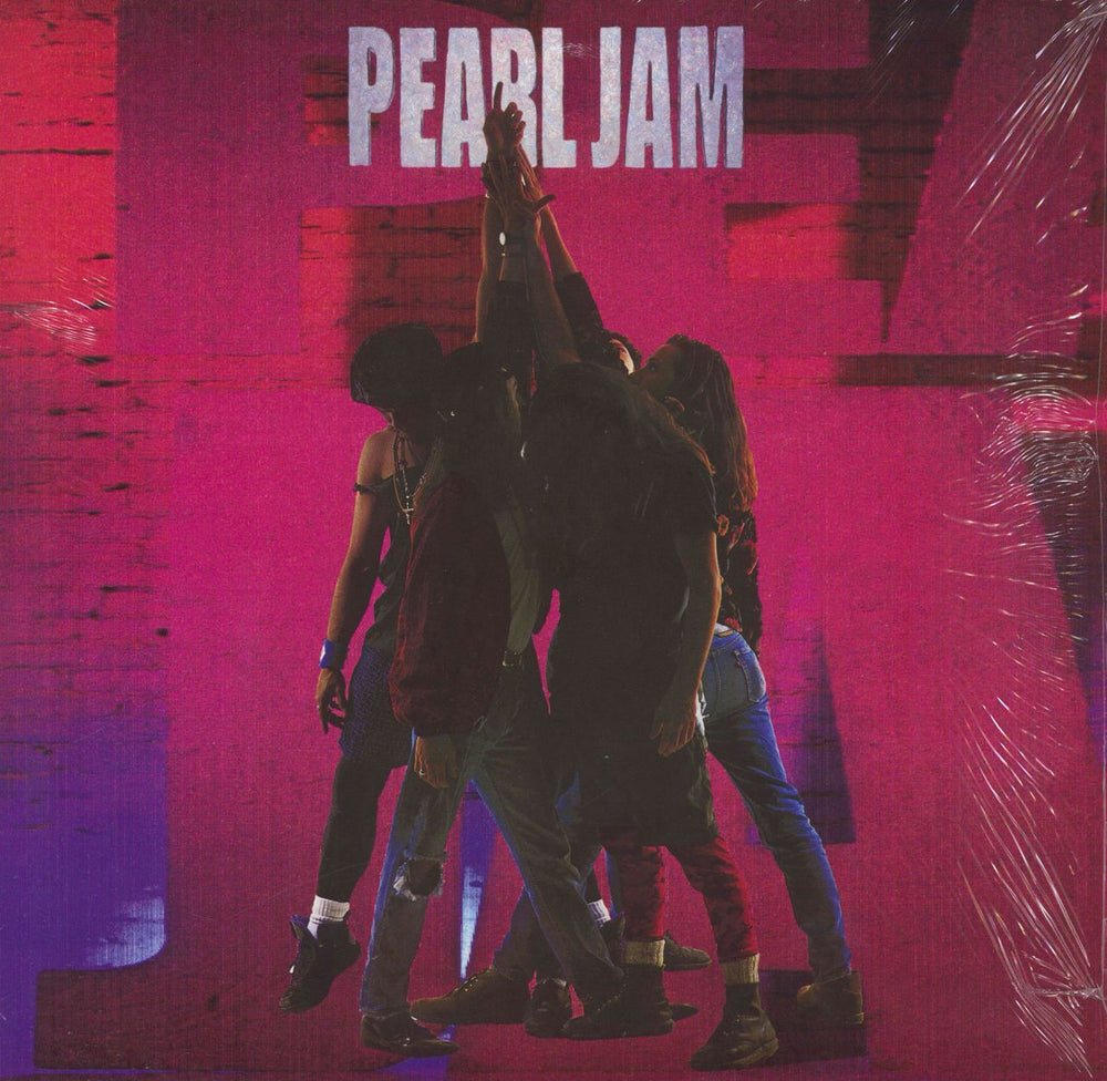 Pearl Jam Ten - Shrink UK vinyl LP album (LP record) 88985376871