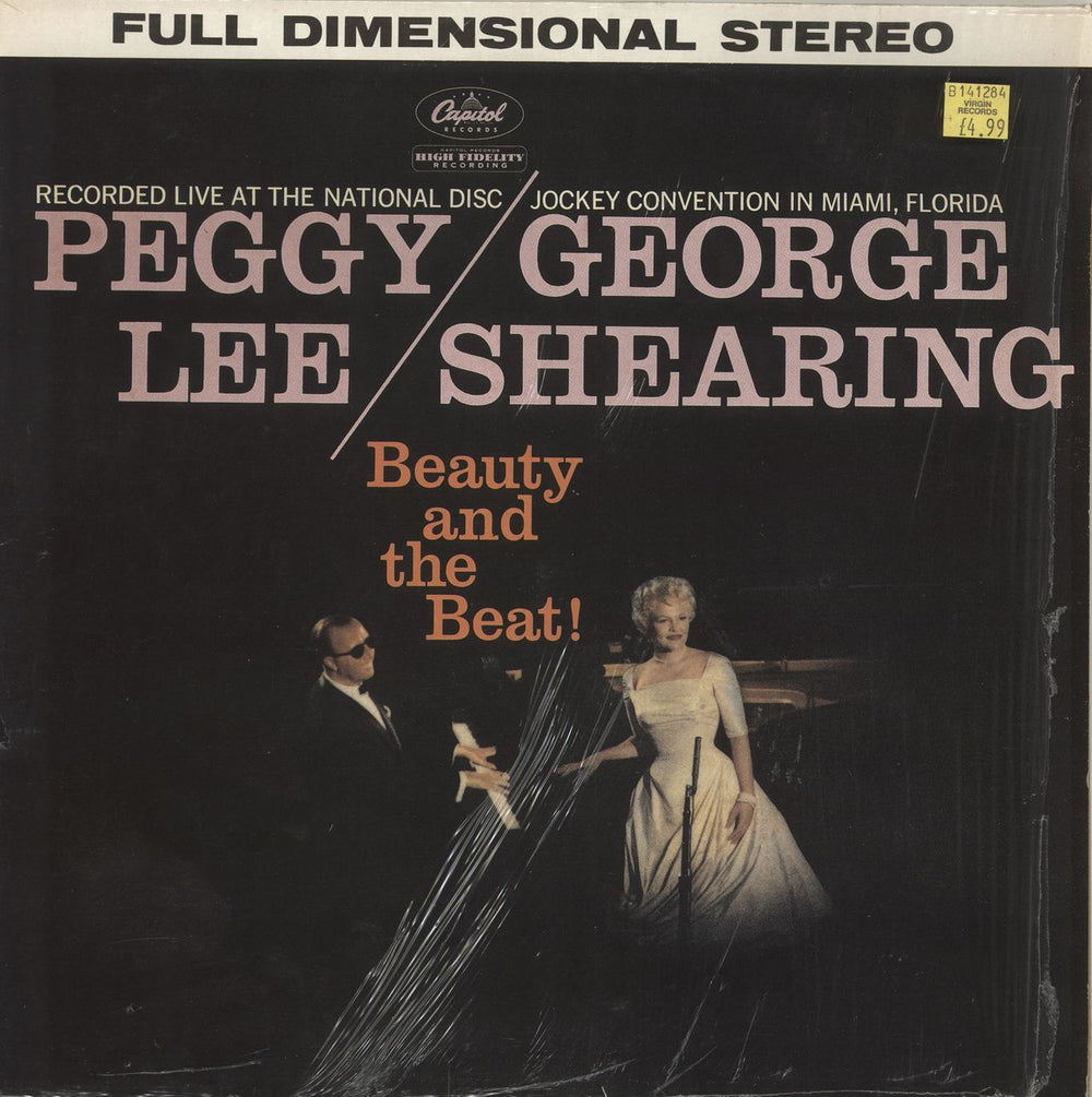 Peggy Lee Beauty And The Beat! French vinyl LP album (LP record) 2C068-54576