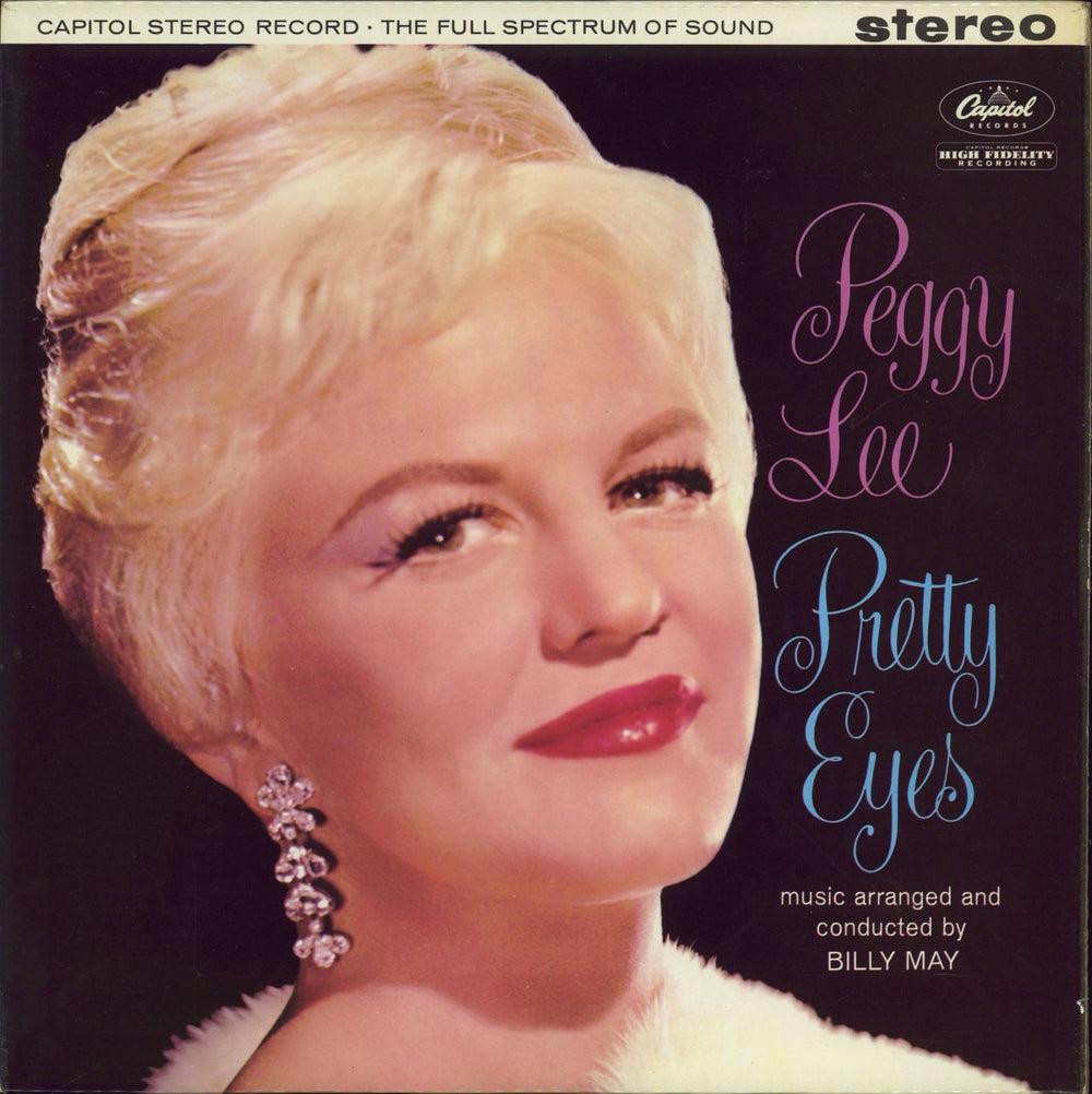 Peggy Lee Pretty Eyes UK vinyl LP album (LP record) ST1401