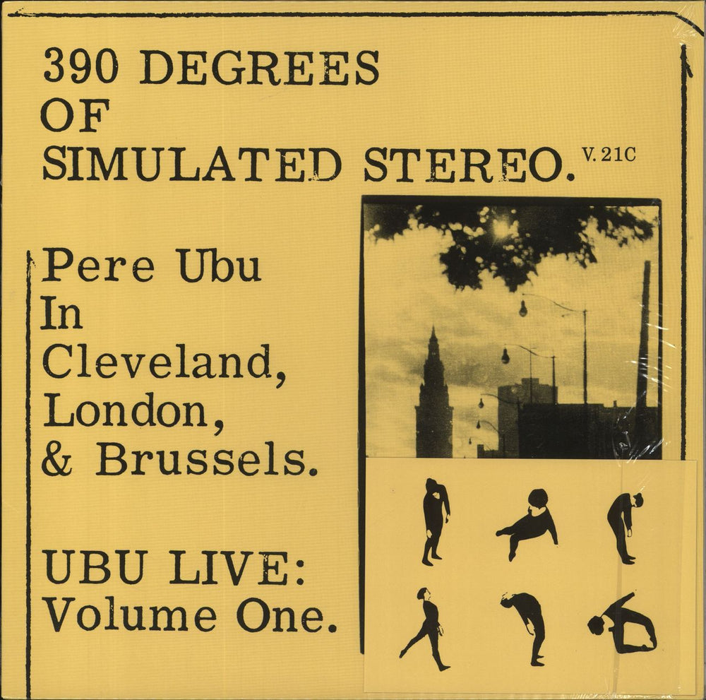 Pere Ubu 390 Degrees Of Simulated Stereo. V.21C Ubu Live: Volume One - Yellow Vinyl - RSD 2021 UK vinyl LP album (LP record) FIRELP375