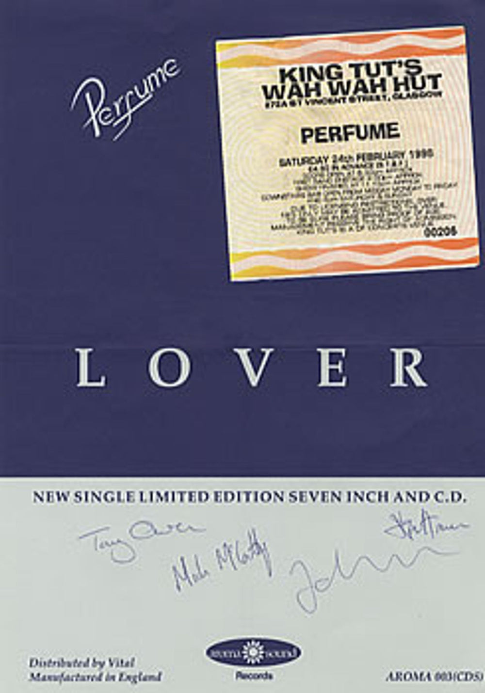 Perfume Autographed Flyer & Concert Ticket UK handbill FLYER & TICKET