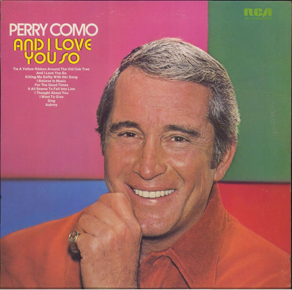 Perry Como And I Love You So Canadian vinyl LP album (LP record) APL1-0100