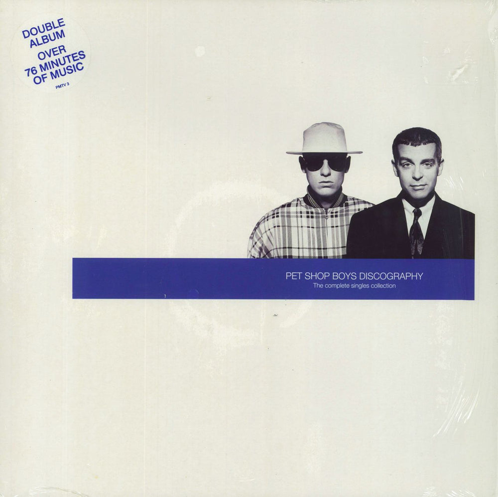 Pet Shop Boys Discography - The Complete Singles Collection UK 2-LP vinyl record set (Double LP Album) PMTV3