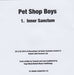 Pet Shop Boys Inner Sanctum UK Promo CD-R acetate PSBCRIN651949