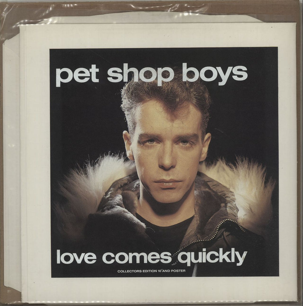 Pet Shop Boys Love Comes Quickly - Poster Sleeve + Custom PVC Outer UK 10" vinyl single (10 inch record) 10R6116