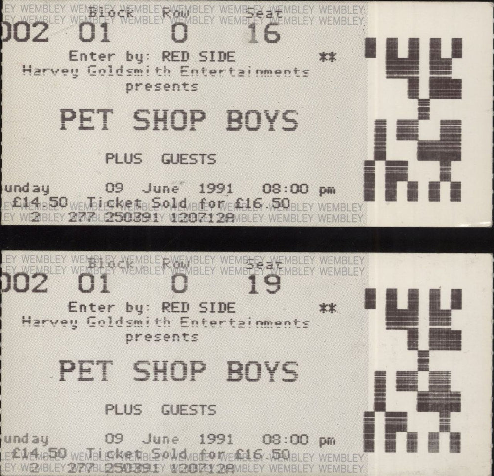 Pet Shop Boys Performance + ticket stub UK tour programme PSBTRPE189544