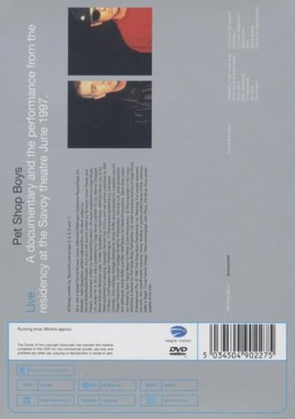 Pet Shop Boys Somewhere UK DVD PSBDDSO232501