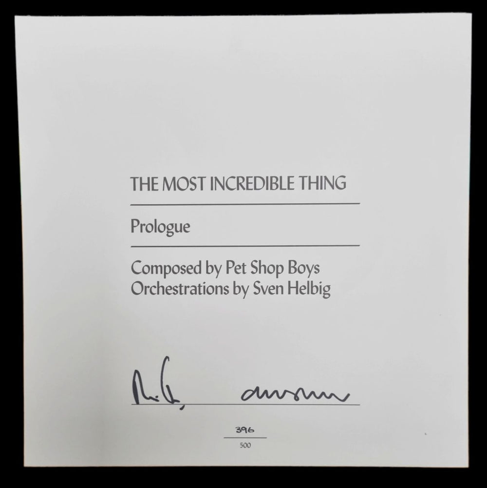 Pet Shop Boys The Most Incredible Thing - Vinyl Factory - Autographed UK Vinyl Box Set