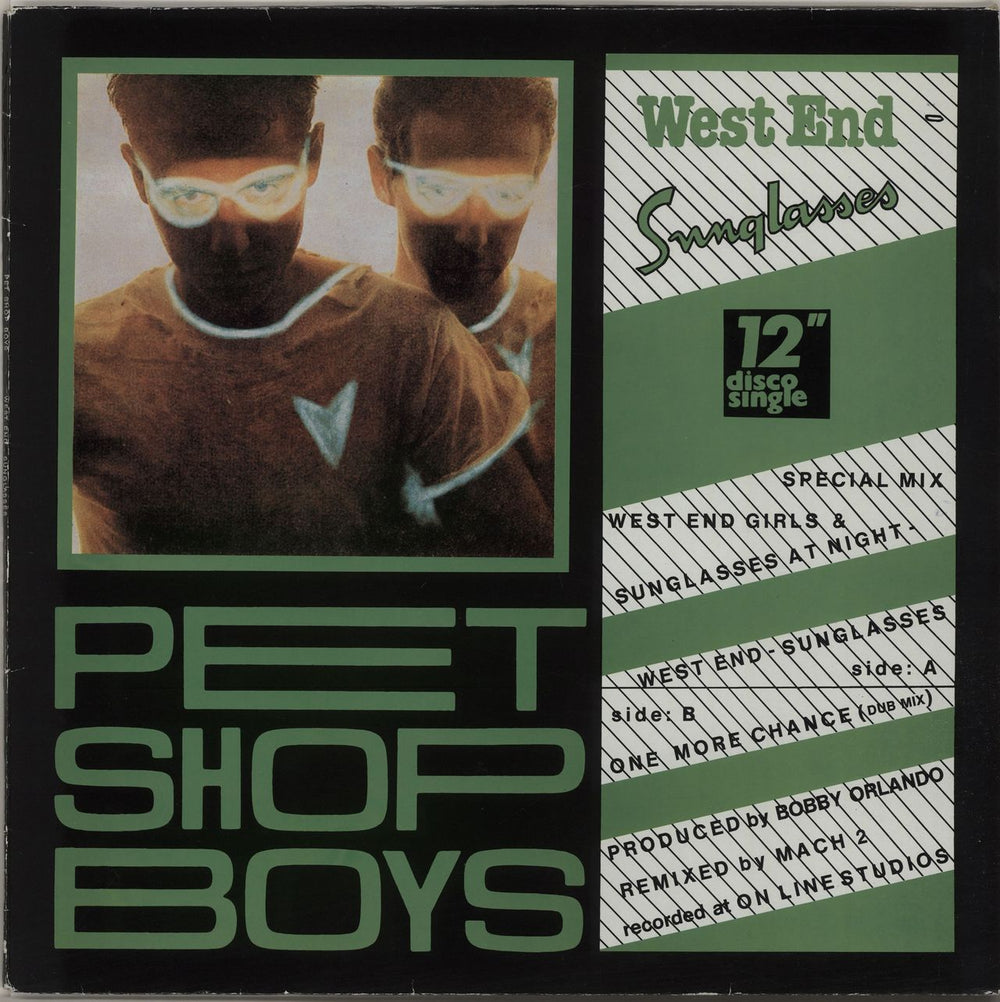 Pet Shop Boys West End - Sunglasses - P/S German 12" vinyl single (12 inch record / Maxi-single) ZYX5196