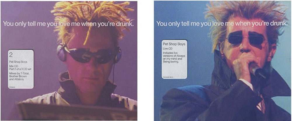 Pet Shop Boys You Only Tell Me You Love Me When You're Drunk UK 3-CD album set (Triple CD) PSB3CYO149504