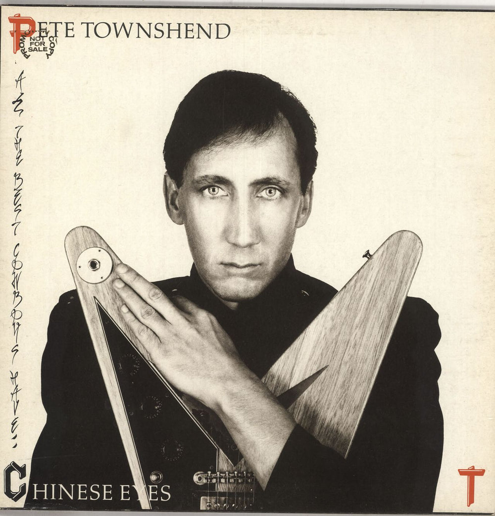 Pete Townshend All The Best Cowboys Have Chinese Eyes - gold stamp UK vinyl LP album (LP record) K50889