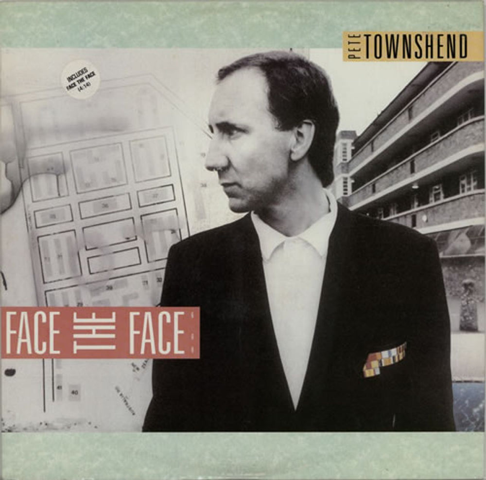 Pete Townshend Face The Face UK 12" vinyl single (12 inch record / Maxi-single) U8859T