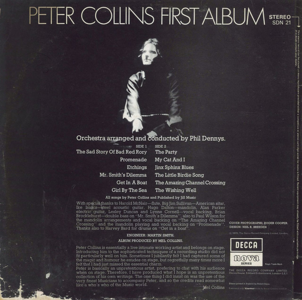 Peter Collins First Album UK vinyl LP album (LP record)