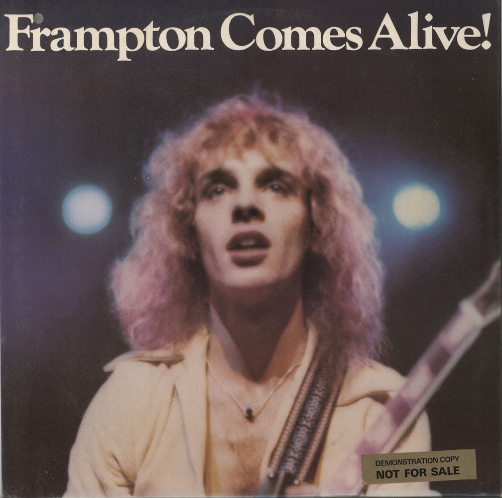 Peter Frampton Frampton Comes Alive! - Gold Promo sticker UK 2-LP vinyl record set (Double LP Album) AMLM63703