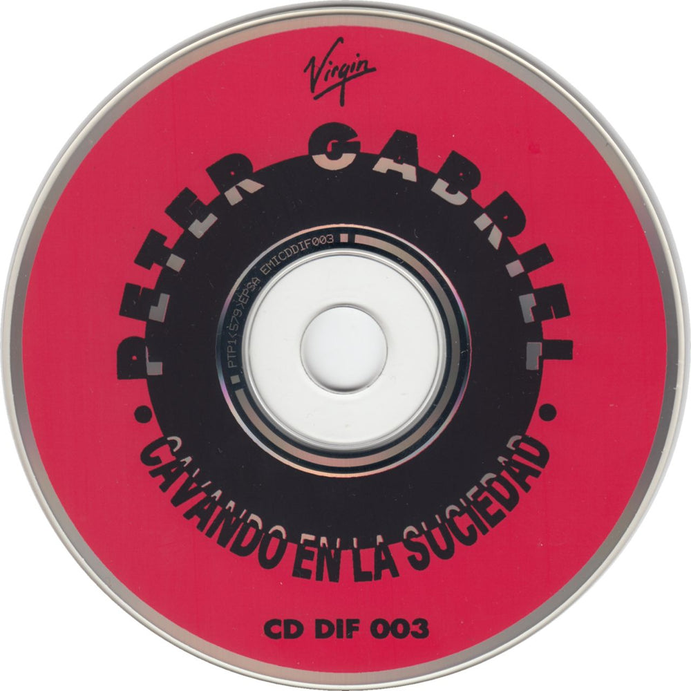 Peter Gabriel Cavando En La Suciedad - Digging In The Dirt Argentinean Promo CD single (CD5 / 5") GABC5CA279387