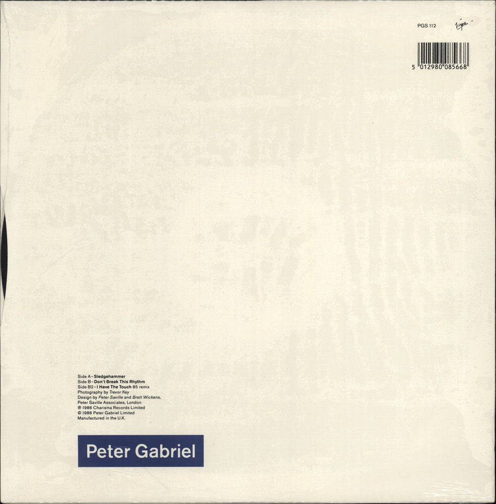 Peter Gabriel Sledgehammer - Sealed UK 12" vinyl single (12 inch record / Maxi-single) 5012980085668