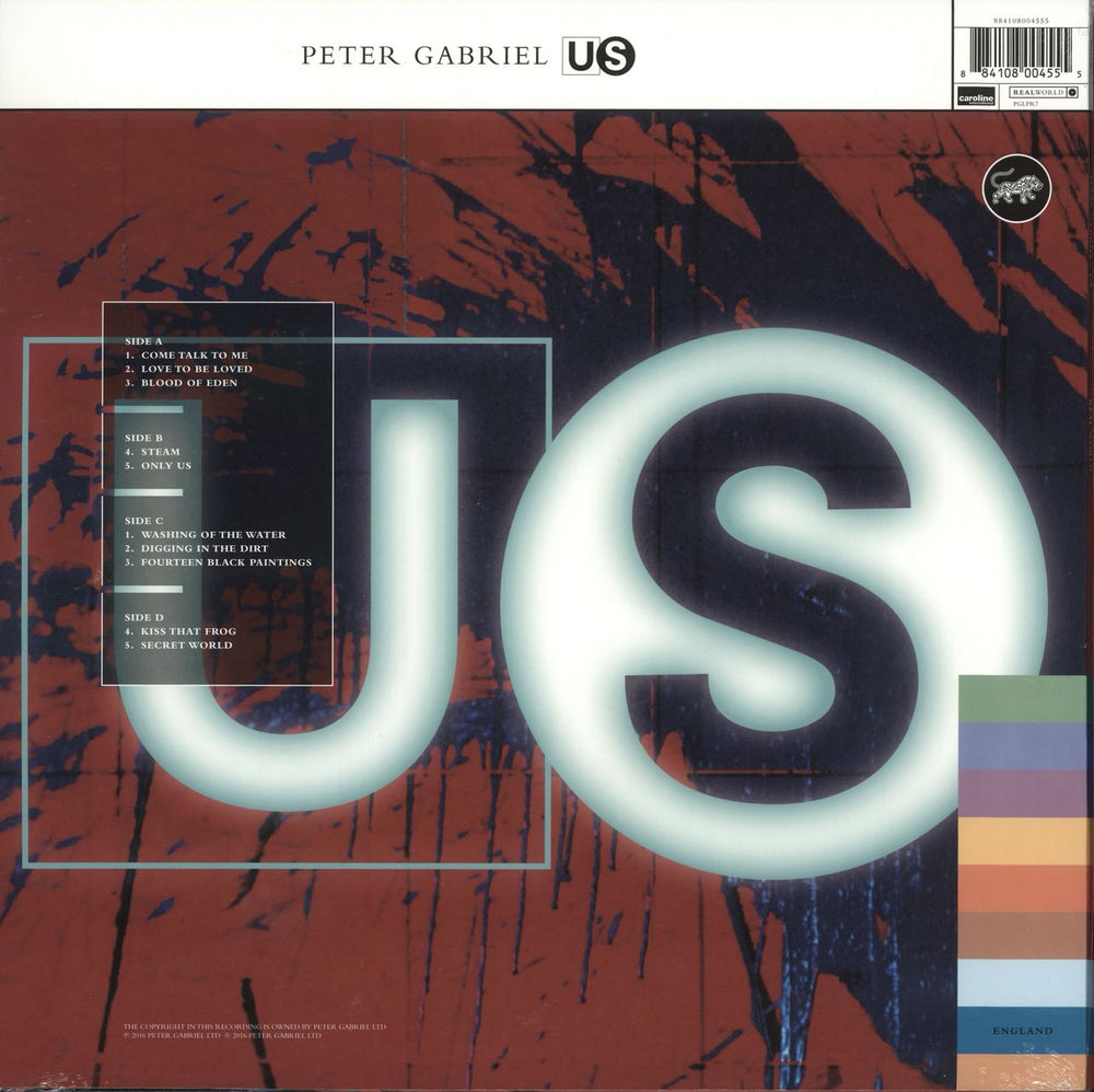 Peter Gabriel Us - Half Speed Remaster 180 Gram- Sealed UK 2-LP vinyl record set (Double LP Album) 884108004555