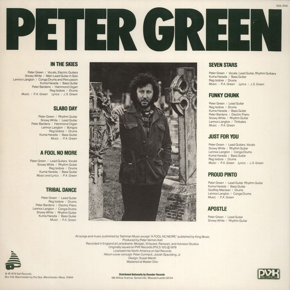 Peter Green In The Skies US vinyl LP album (LP record)