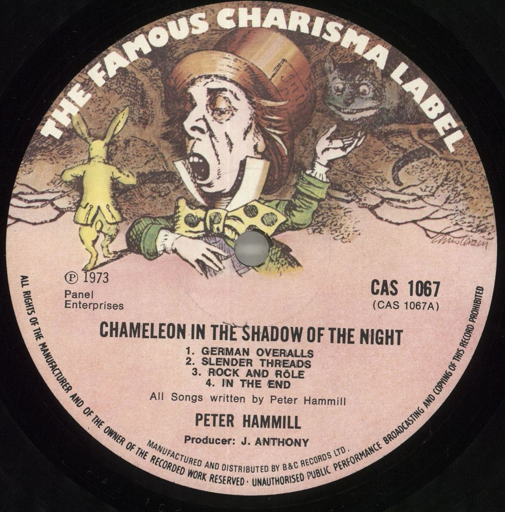 Peter Hammill Chameleon In The Shadow Of The Night - EX UK vinyl LP album (LP record) HMLLPCH209965