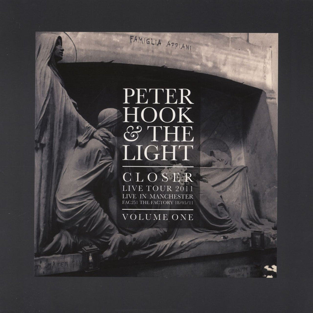 Peter Hook Closer Live Tour 2011 Live In Manchester Volume One UK vinyl LP album (LP record) LETV547LP