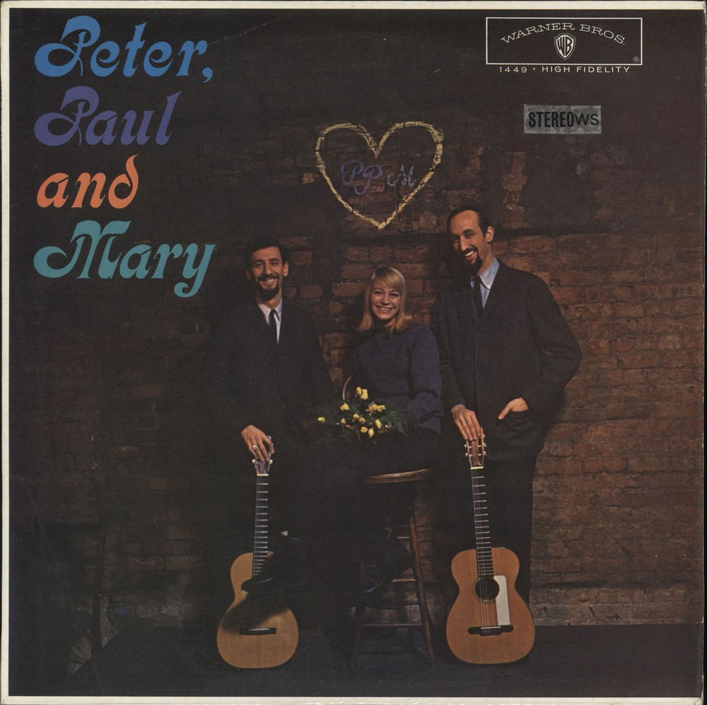 Peter Paul & Mary Peter, Paul And Mary - 1st Stereo UK vinyl LP album (LP record) WS1449