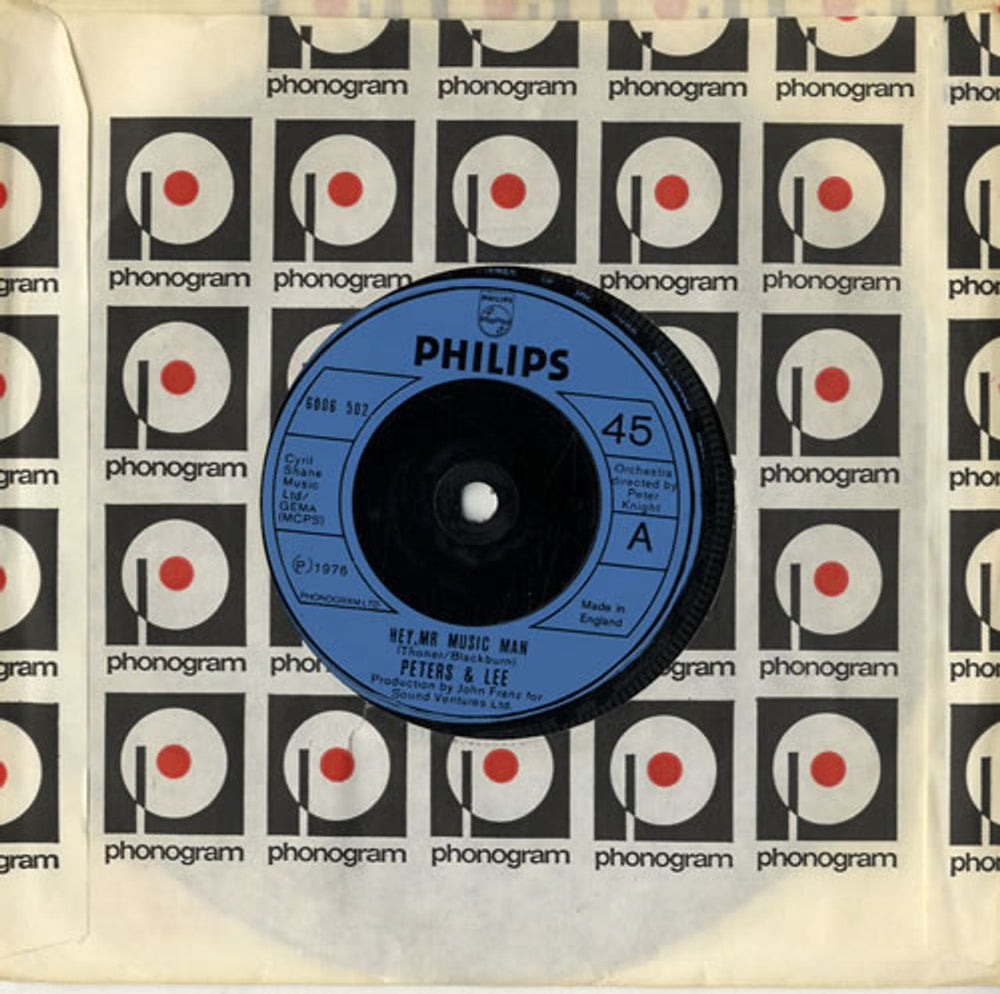 Peters & Lee Hey, Mr Music Man UK 7" vinyl single (7 inch record / 45) 6006502