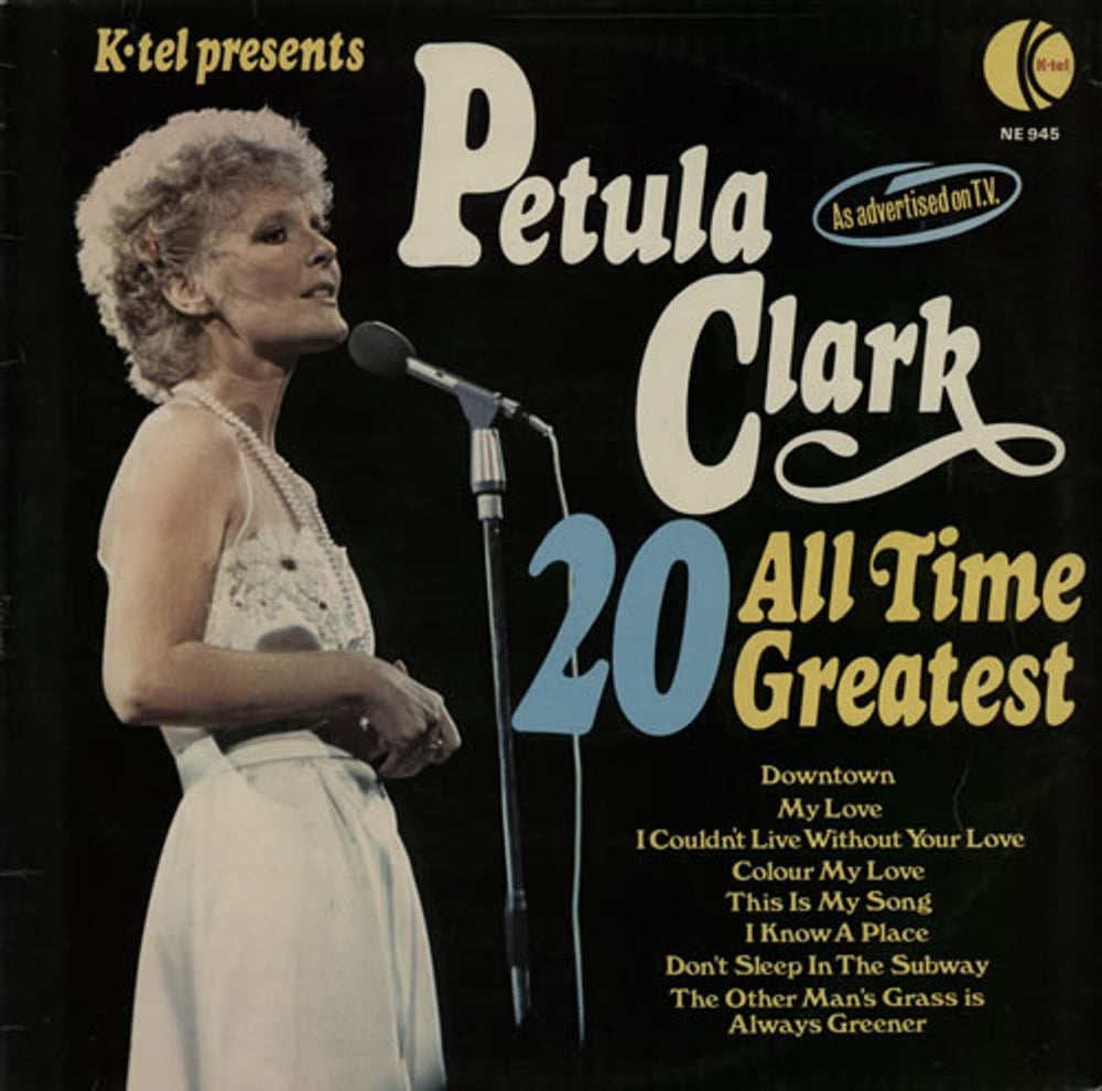 Petula Clark 20 All Time Greatest UK vinyl LP album (LP record) NE945