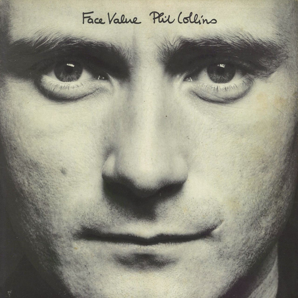 Phil Collins Face Value - Textured sleeve UK vinyl LP album (LP record) V2185