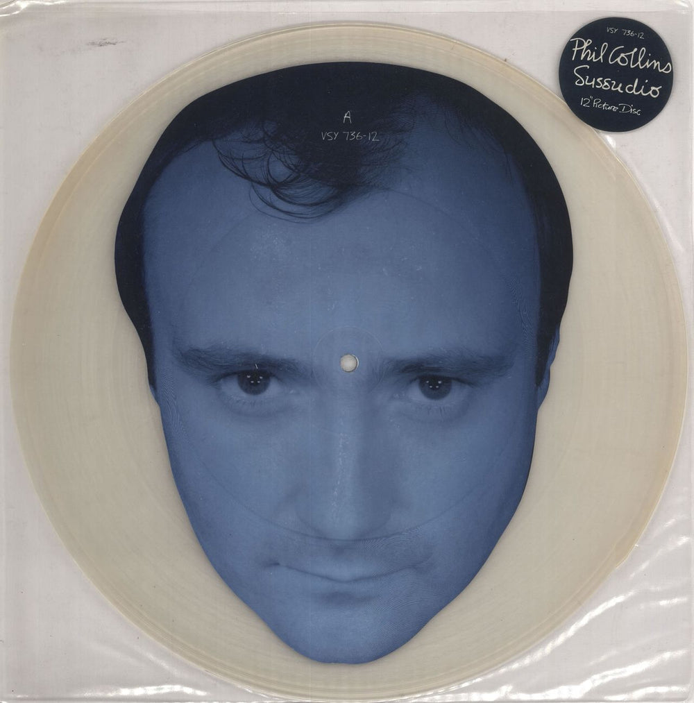 Phil Collins Sussudio UK 12" vinyl picture disc (12 inch picture record) VSY73612