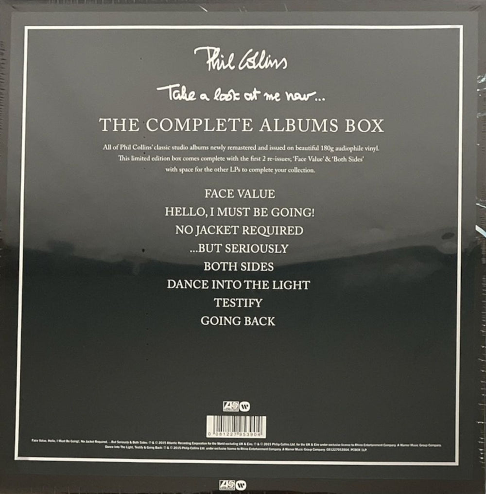 Phil Collins Take A Look At Me Now... (The Complete Albums Box) - 180gm - Sealed UK Vinyl Box Set