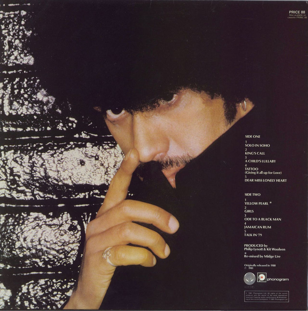 Phil Lynott Solo In Soho - 2nd UK vinyl LP album (LP record)