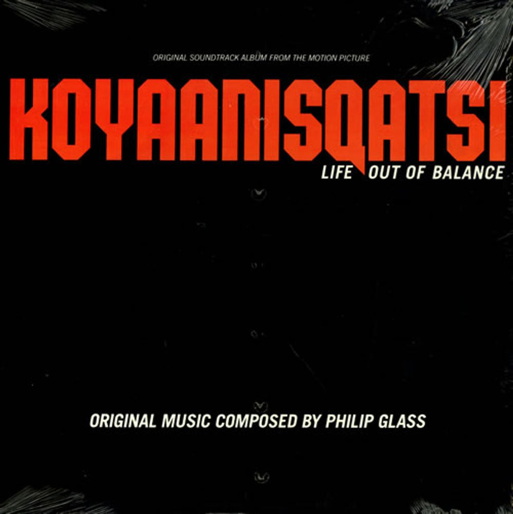 Philip Glass Koyaanisqatsi US vinyl LP album (LP record) 90626-1