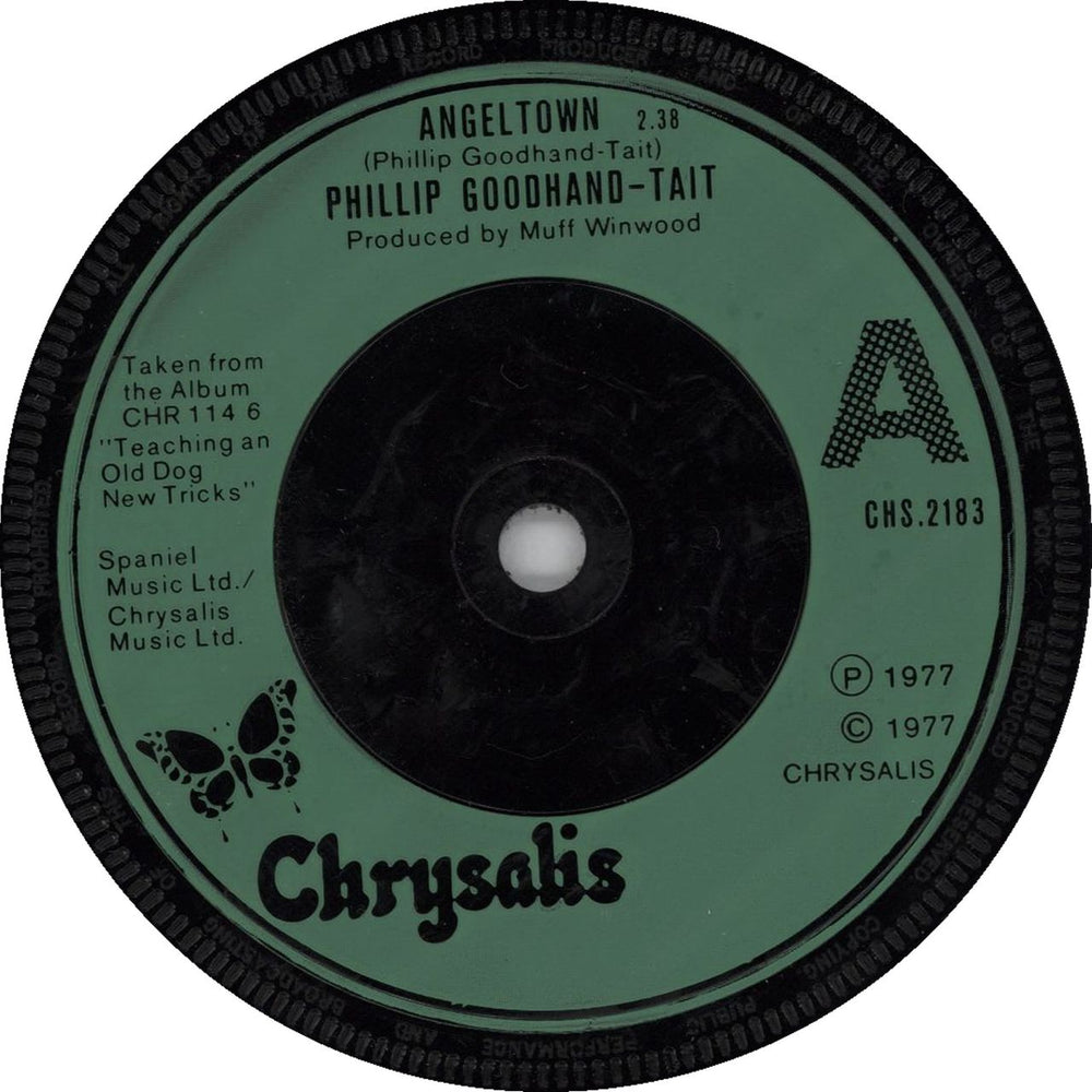 Phillip Goodhand-Tait Angeltown UK 7" vinyl single (7 inch record / 45) CHS2183