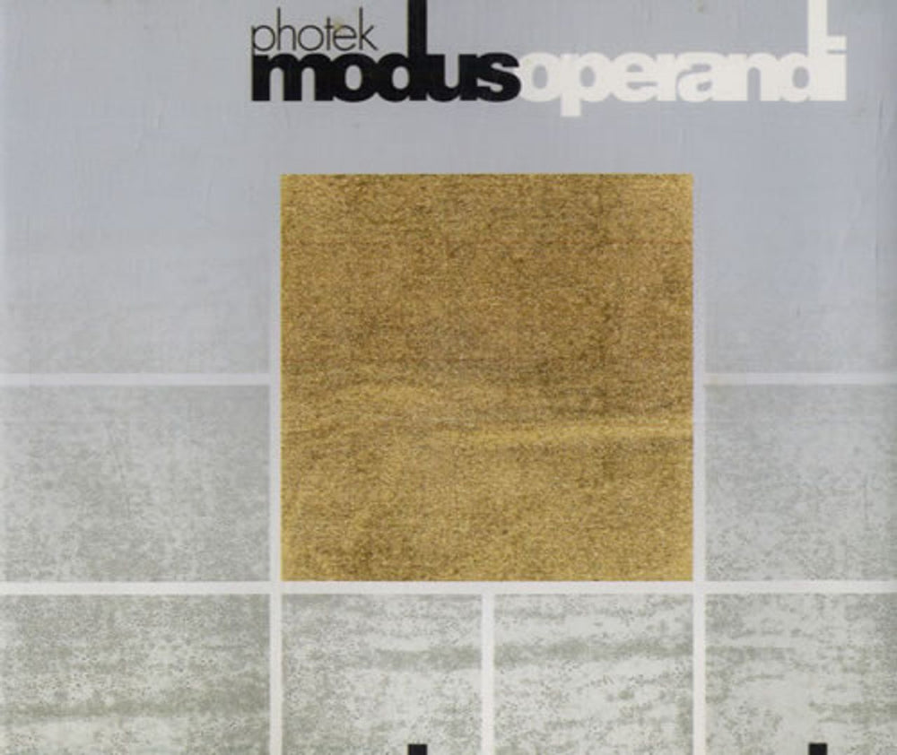 Photek Modus Operandi UK Promo CD single (CD5 / 5") QEDCD6