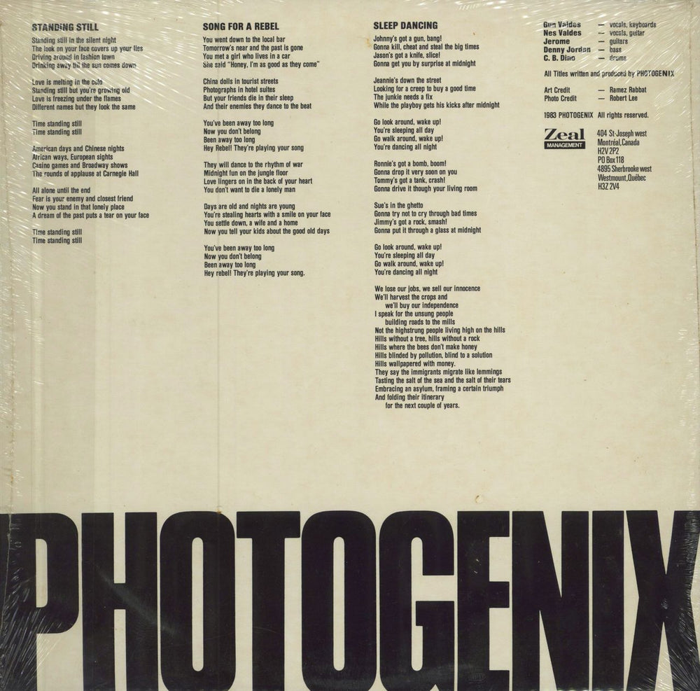 Photogenix Photogenix - Sealed Canadian 12" vinyl single (12 inch record / Maxi-single)