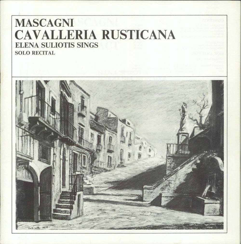 Pietro Mascagni Mascagni: Cavalleria Rusticana / Elena Suliotis Sings Solo Recital UK Vinyl Box Set