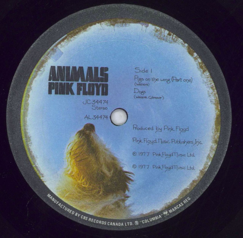 Pink Floyd Animals - 1st - Hypestickered - EX US vinyl LP album (LP record) PINLPAN826548