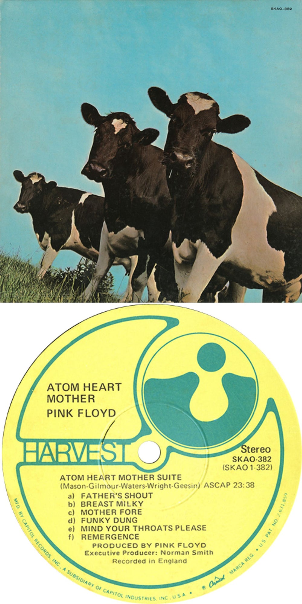 Pink Floyd Atom Heart Mother - 2nd - Winchester, Virginia US vinyl LP album (LP record) PINLPAT501389