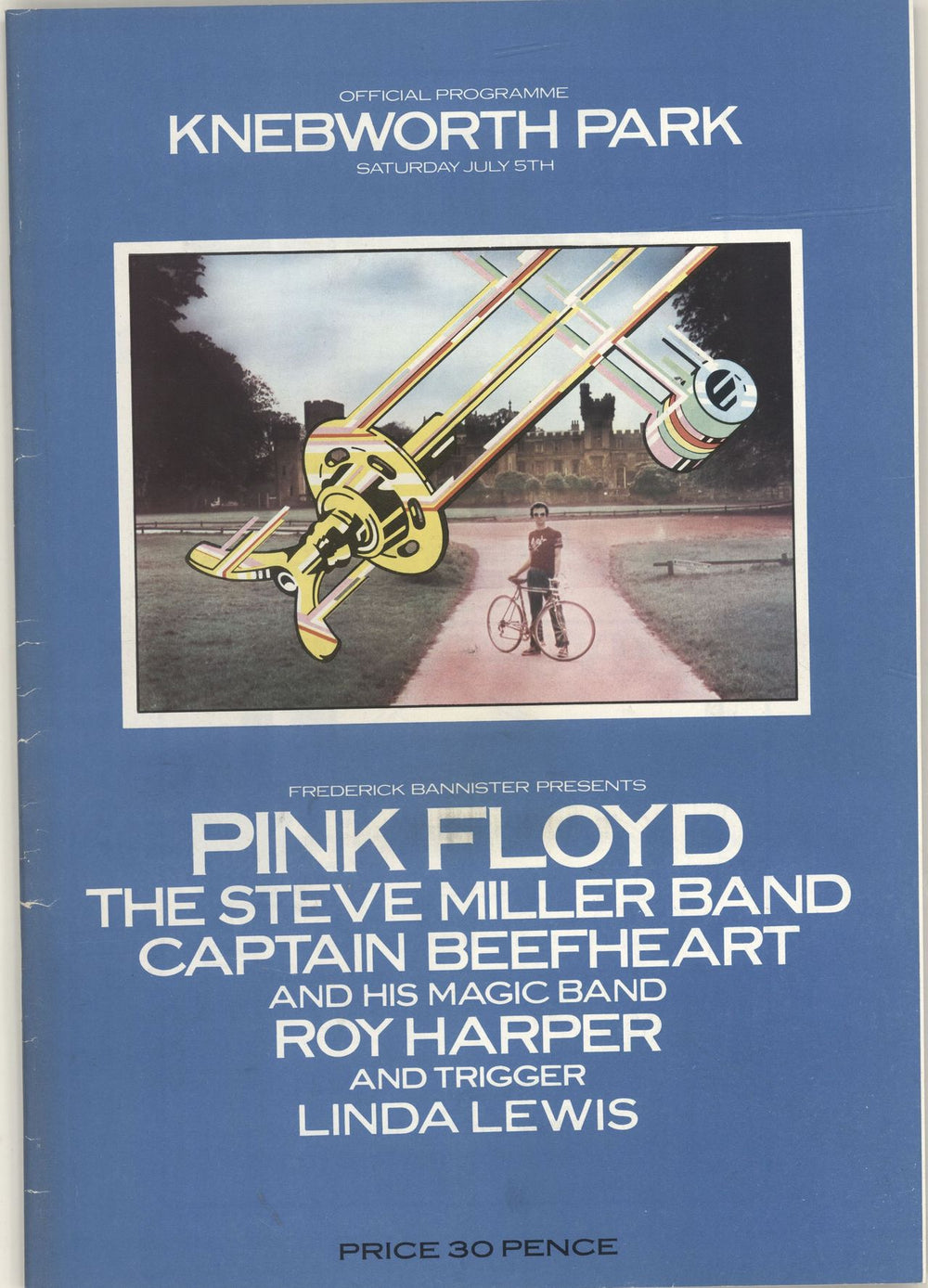 Pink Floyd Knebworth '75 + Newpaper Cutting UK tour programme TOUR PROGRAMME