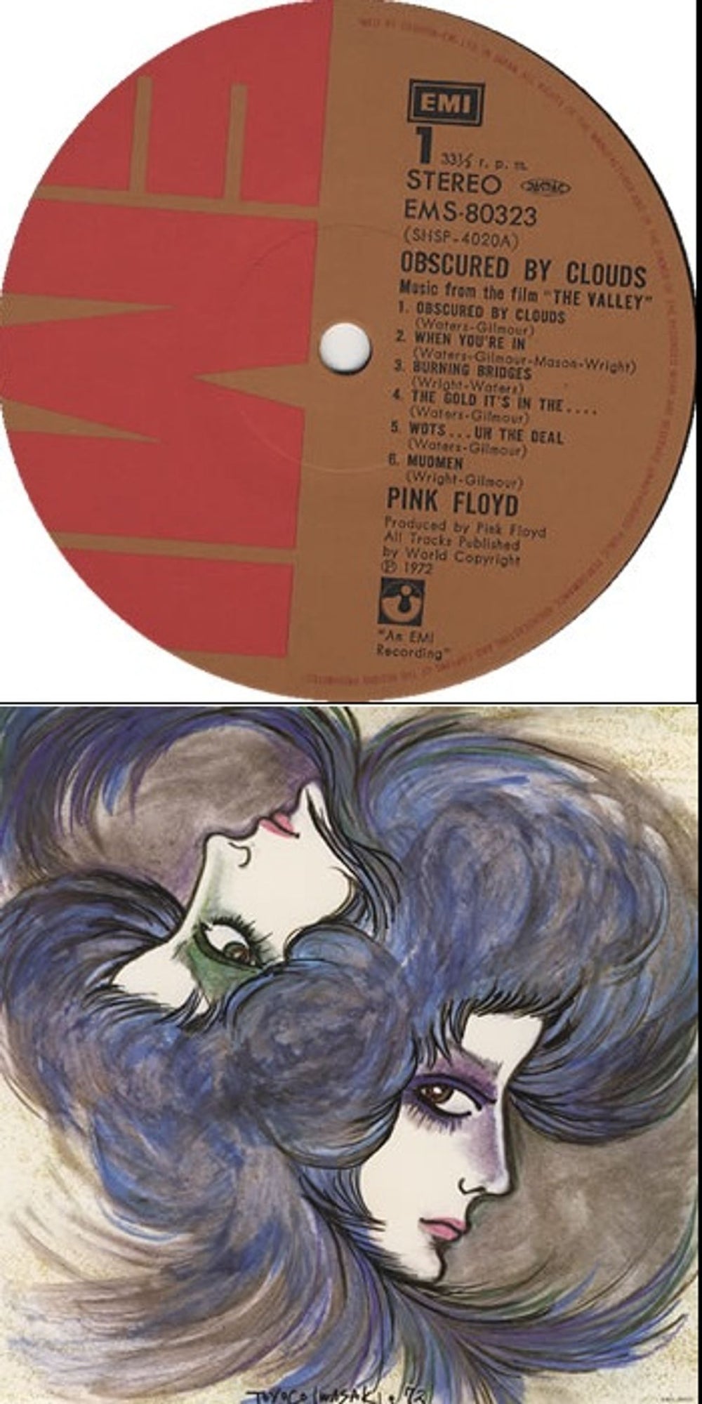 Pink Floyd Obscured By Clouds Japanese vinyl LP album (LP record) PINLPOB166716