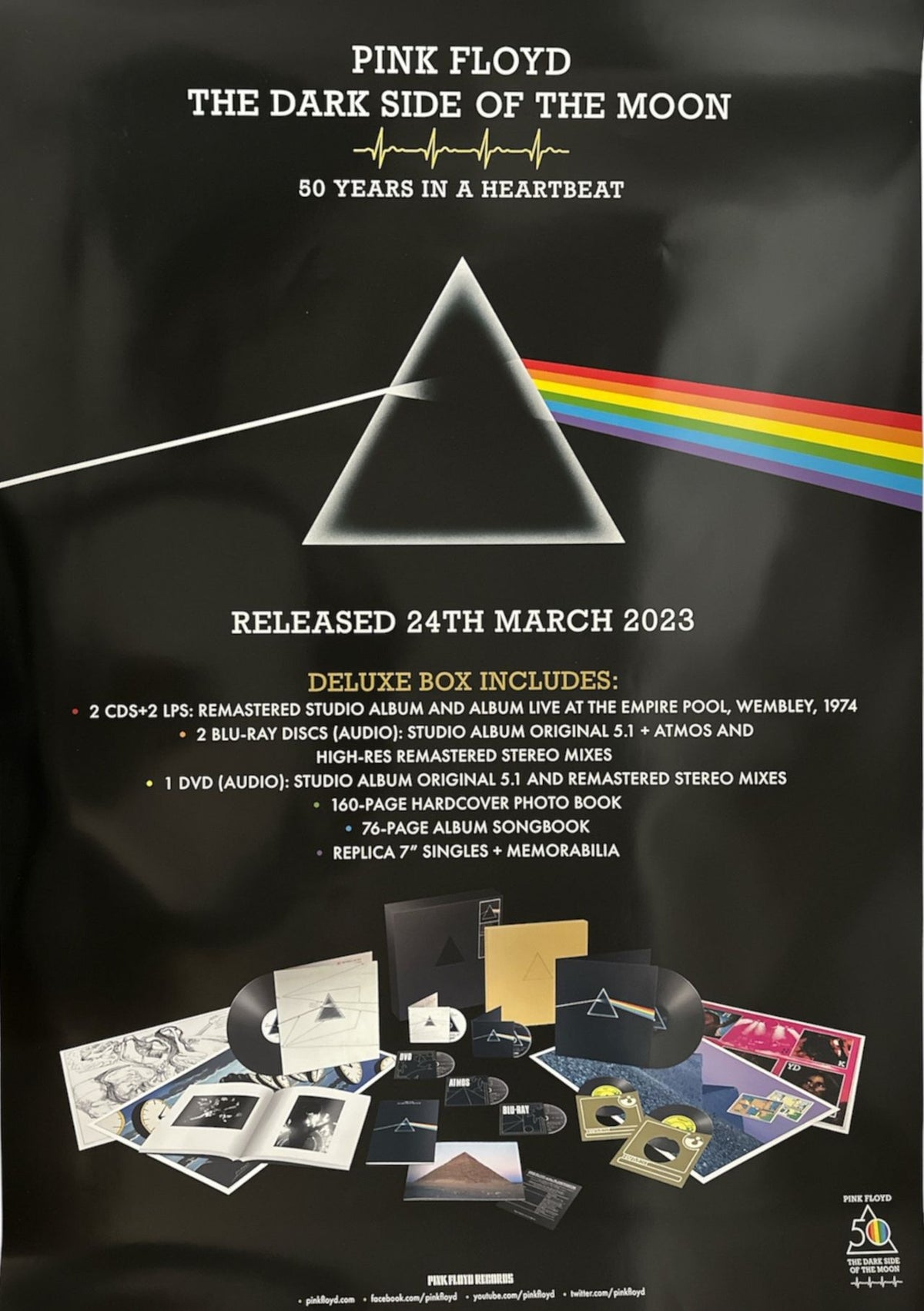Pink Floyd The Dark Side Of The Moon  50 Years In A Heartbeat / Live —  RareVinyl.com