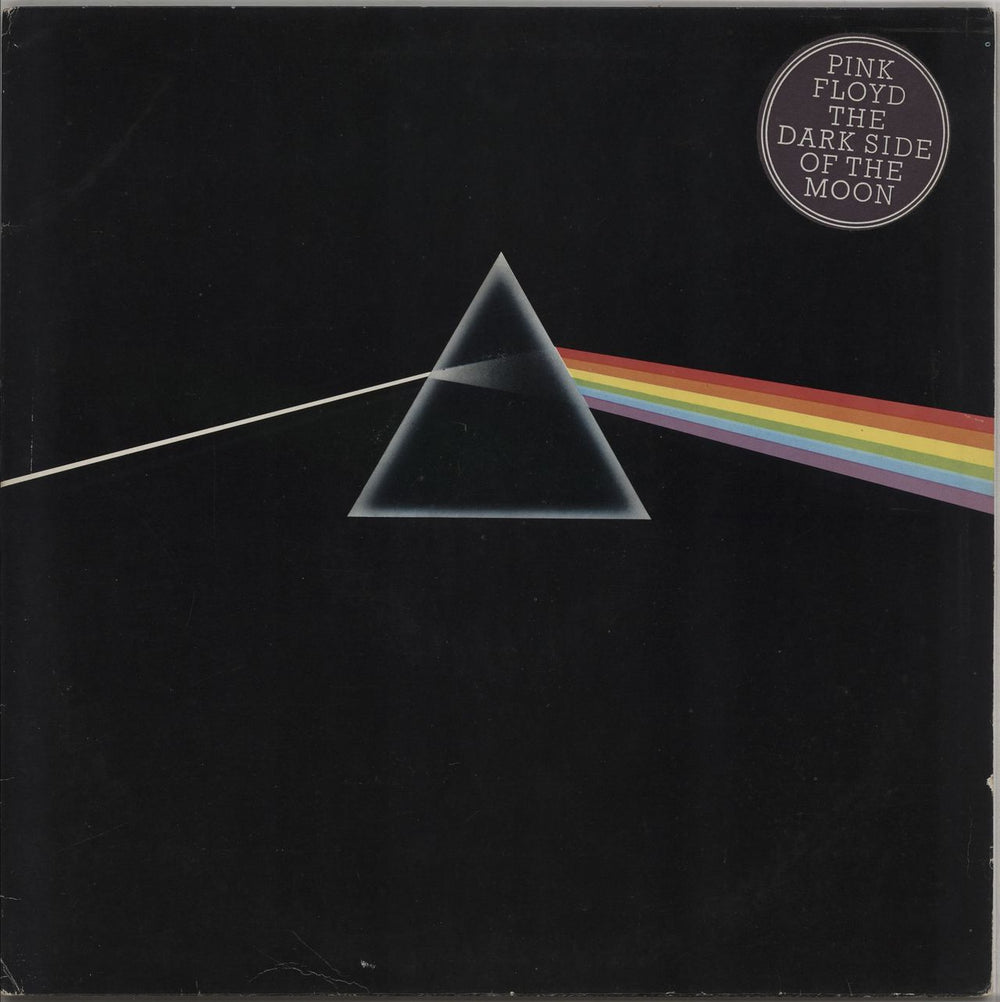 Pink Floyd The Dark Side Of The Moon - Pathe - Stickered/Complete UK vinyl LP album (LP record) SHVL804