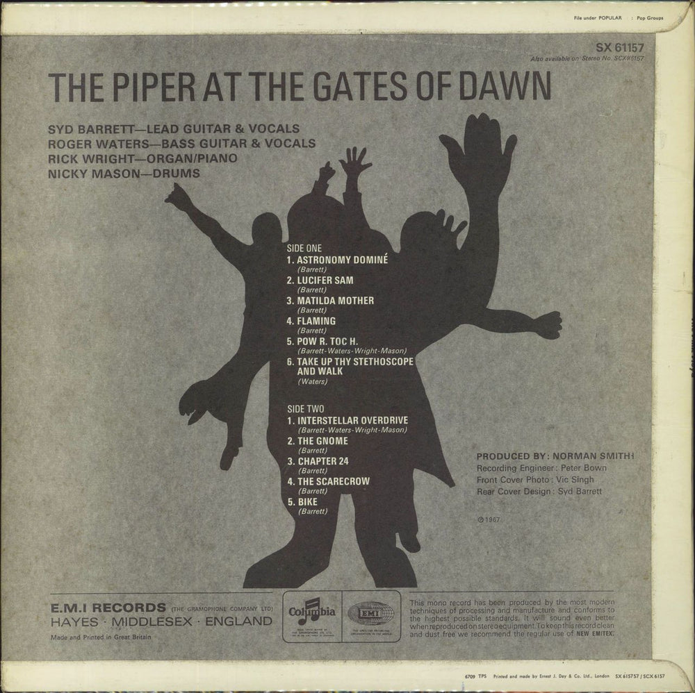 Pink Floyd The Piper At The Gates Of Dawn - 1st (b) UK vinyl LP album (LP record)