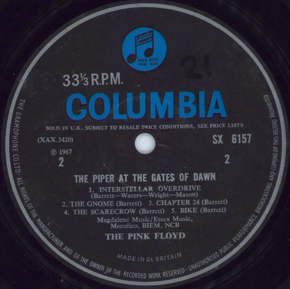 Pink Floyd The Piper At The Gates Of Dawn - 1st (b) - VG/VG- UK vinyl LP album (LP record)