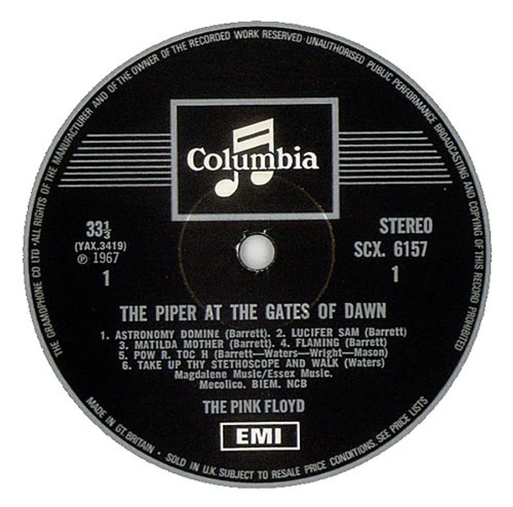 Pink Floyd The Piper At The Gates Of Dawn - 2nd - EX UK vinyl LP album (LP record) PINLPTH210501