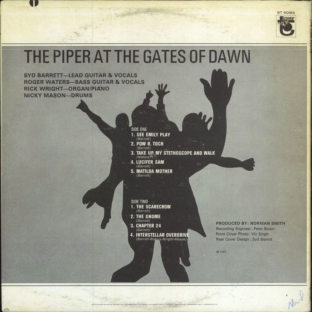 Pink Floyd The Piper At The Gates Of Dawn - 3rd - WOL US vinyl LP album (LP record)