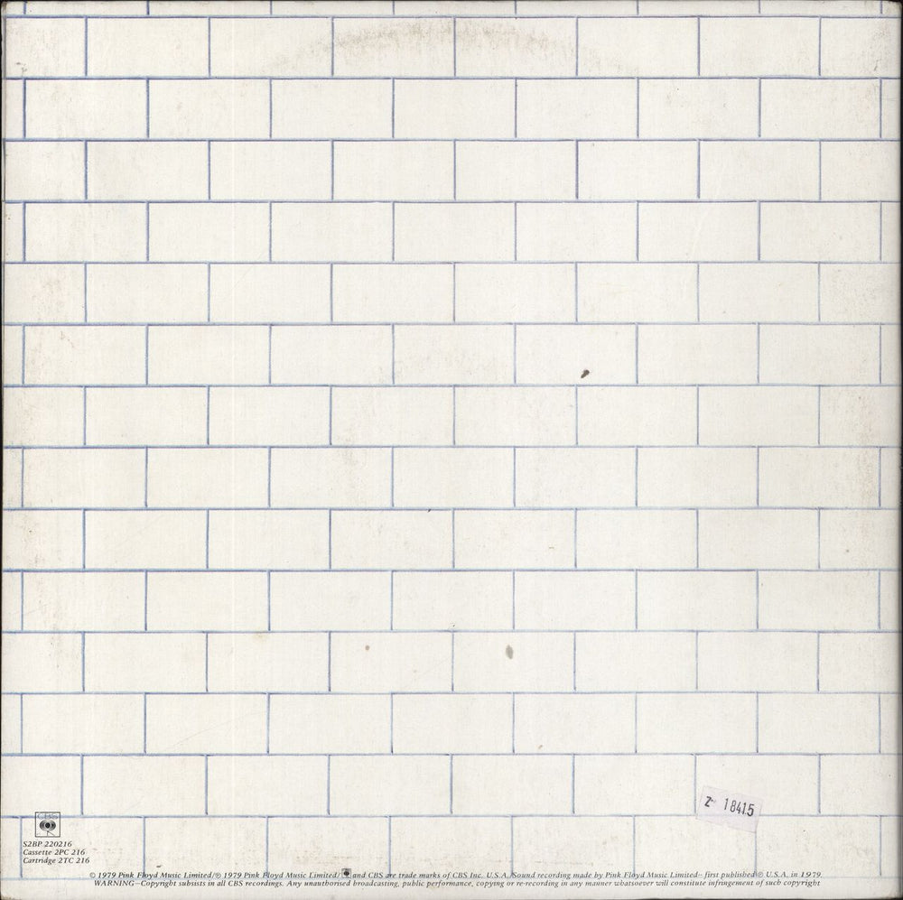 Pink Floyd The Wall Australian 2-LP vinyl record set (Double LP Album)