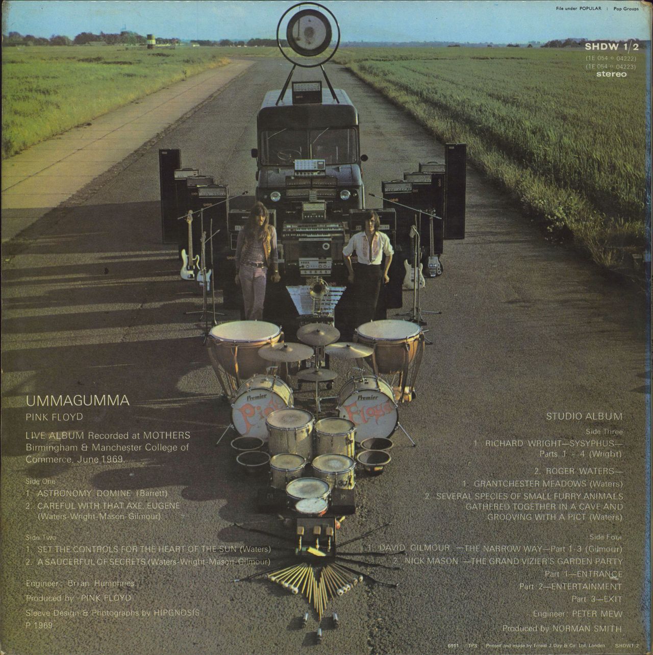 Pink Floyd Ummagumma - 1st - Misprint - VG UK 2-LP vinyl set