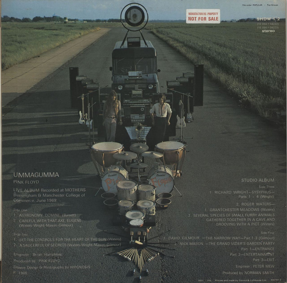 Pink Floyd Ummagumma - 4th Transitional - Sample UK 2-LP vinyl record set (Double LP Album) PIN2LUM676918